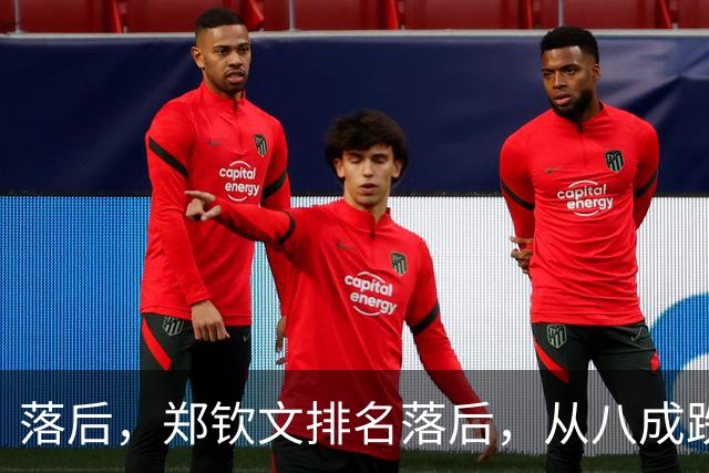落后，郑钦文排名落后，从八成跌到不足五成，被斯瓦泰克反超！